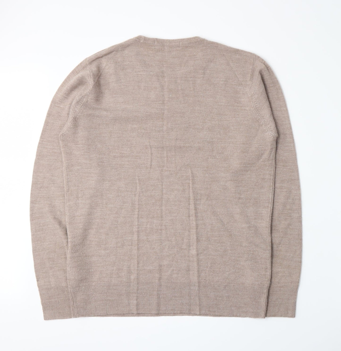 Topman Mens Beige  Knit Pullover Jumper Size L