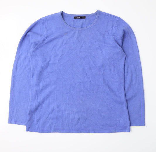 BM Womens Purple  Knit Pullover Jumper Size M