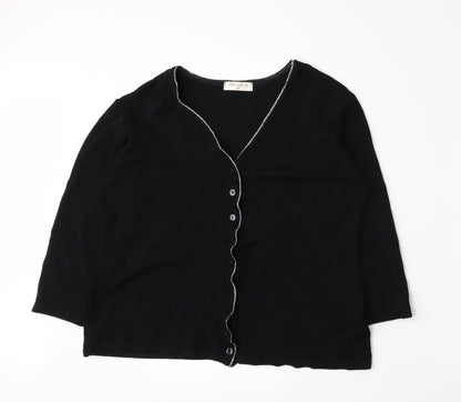 Bonmarché Womens Black   Cardigan Jumper Size M