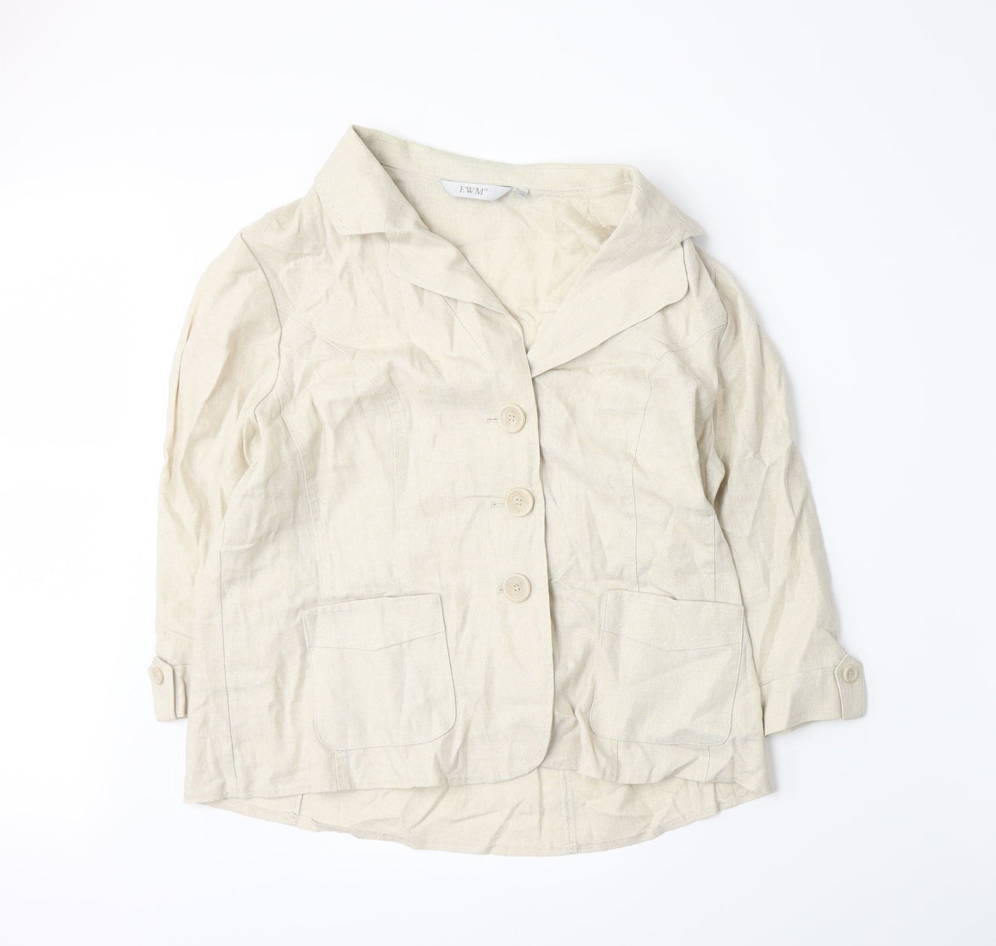 Womens UK Size 16 EWM Beige Jacket