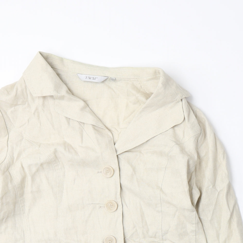 Womens UK Size 16 EWM Beige Jacket