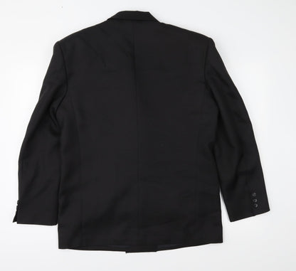 Andre Cori Mens Black   Jacket Suit Jacket Size 40