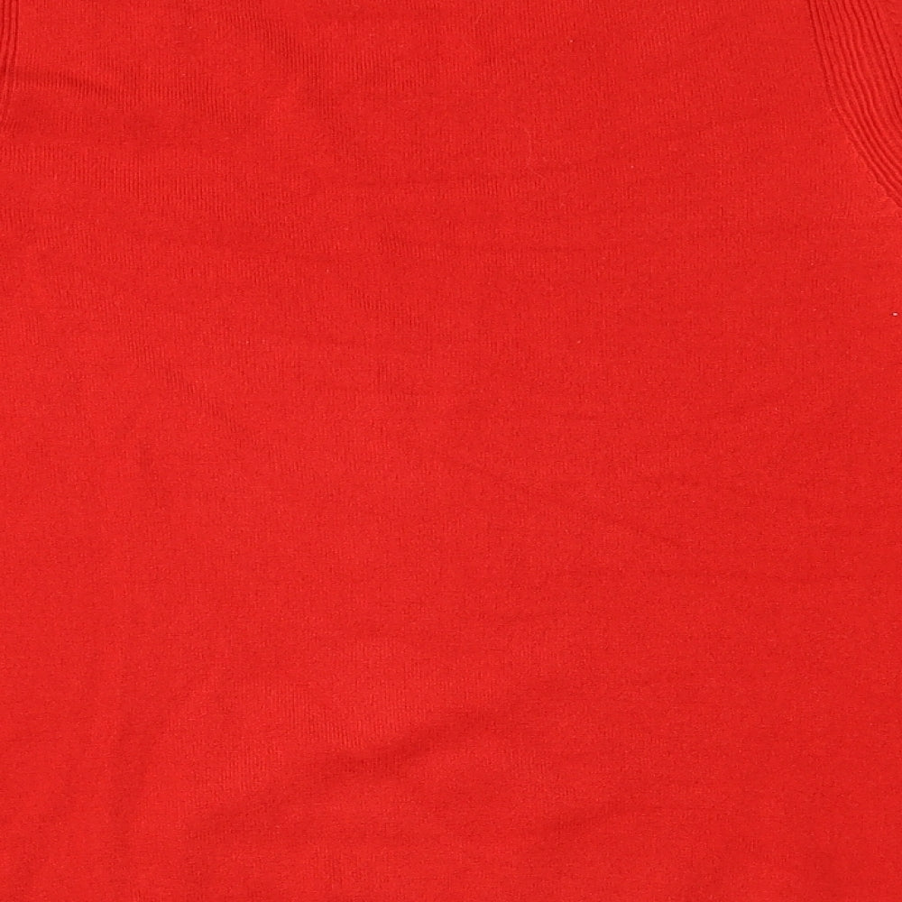 Marks & Spencer Womens Red  Knit Pullover Jumper Size 12