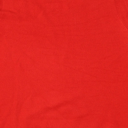 Marks & Spencer Womens Red  Knit Pullover Jumper Size 12