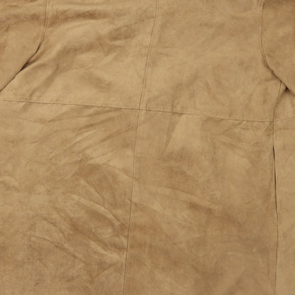 H&M Womens Beige   Jacket  Size 8  - Suede Effect