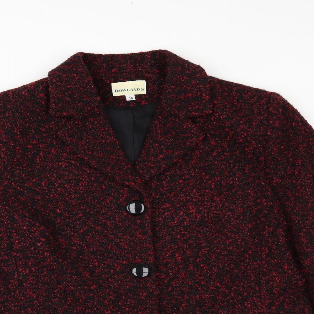 Womens UK Size 14 Rowlands Red Jacket