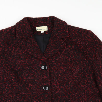 Womens UK Size 14 Rowlands Red Jacket
