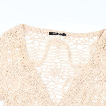 Select Womens Orange   Cardigan Jumper Size S