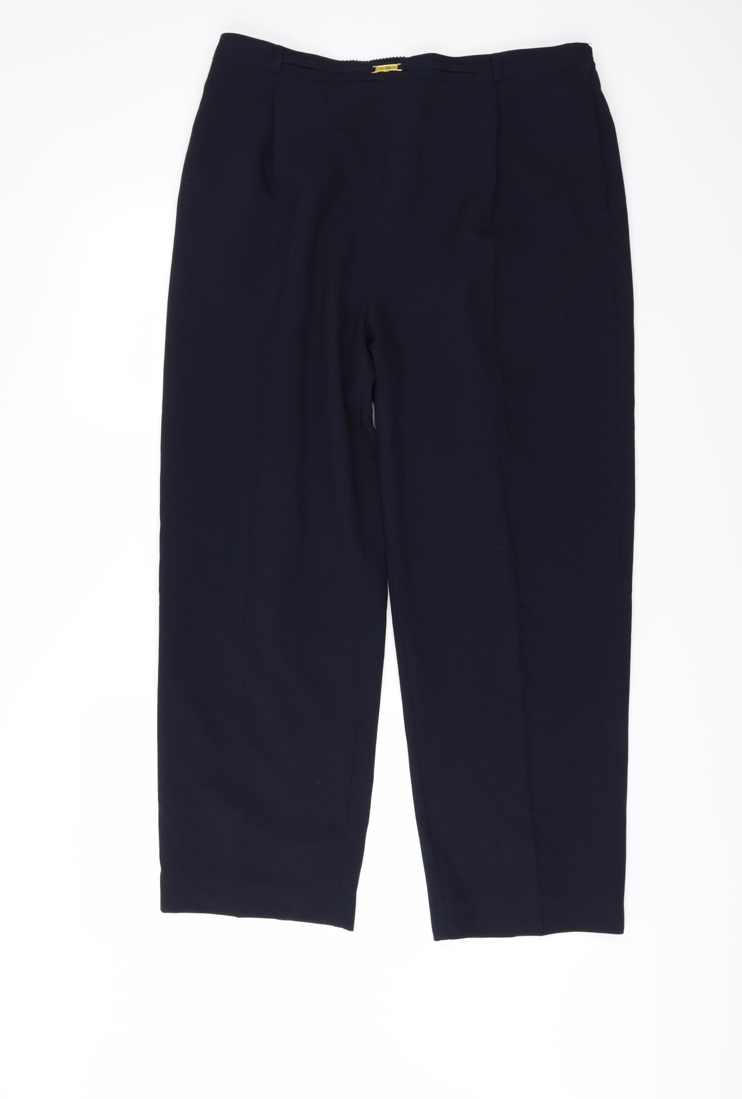 Womens UK Size 18 BM Regular Fit  Blue Trousers