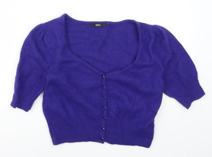 Marks and Spencer Womens Blue   Cardigan Jumper Size 14