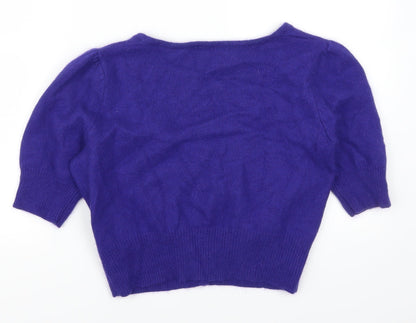 Marks and Spencer Womens Blue   Cardigan Jumper Size 14