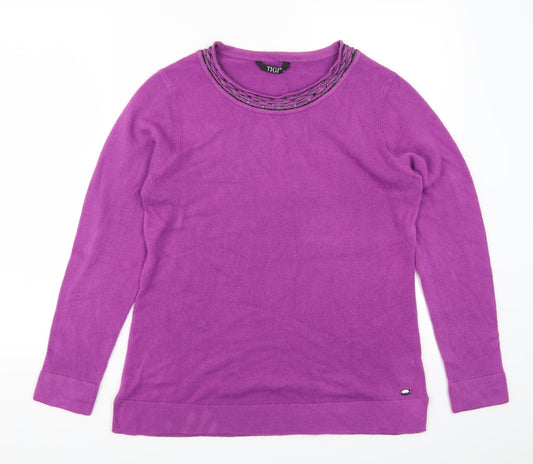 Tigi Womens Pink   Pullover Jumper Size 10