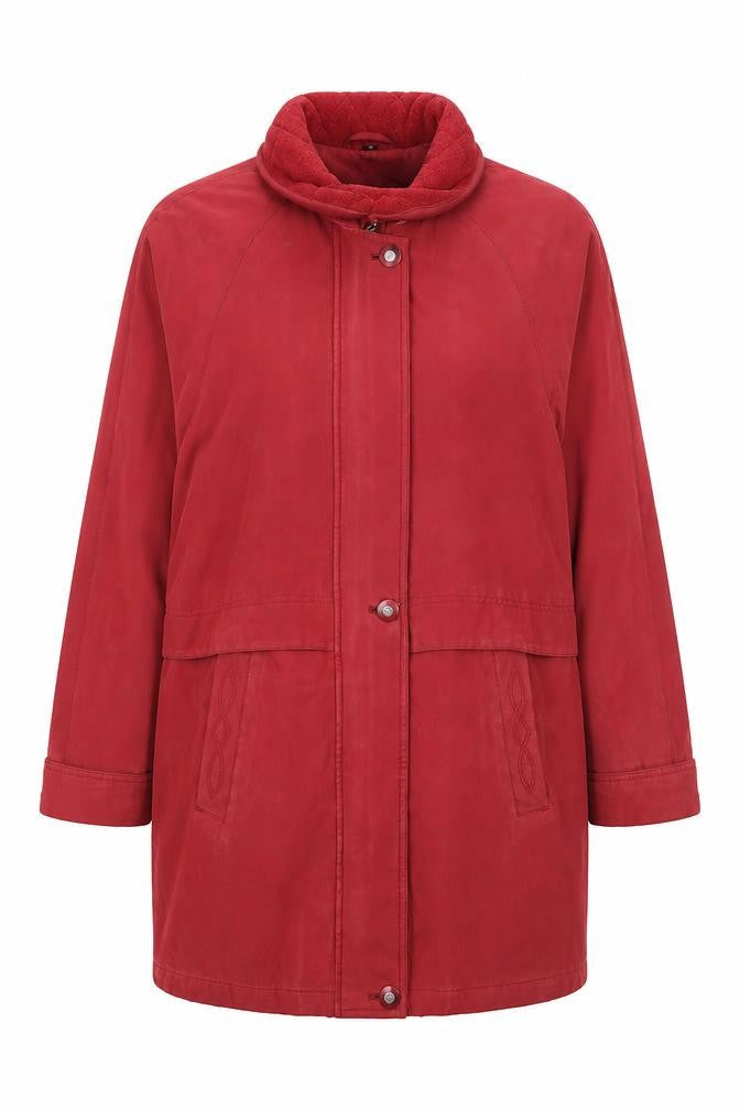 Womens UK Size 10 Klass Red Overcoat