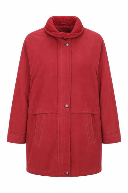 Womens UK Size 10 Klass Red Overcoat
