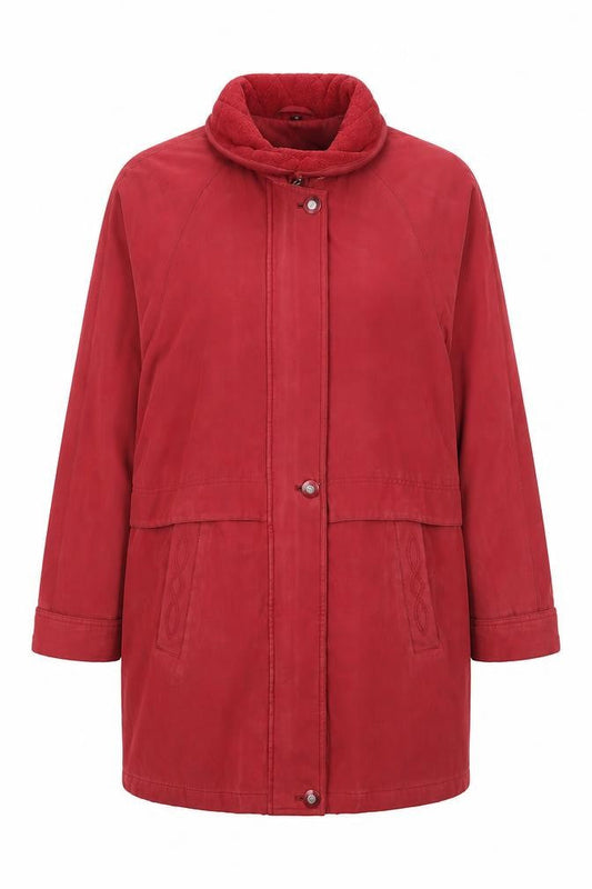 Womens UK Size 10 Klass Red Overcoat