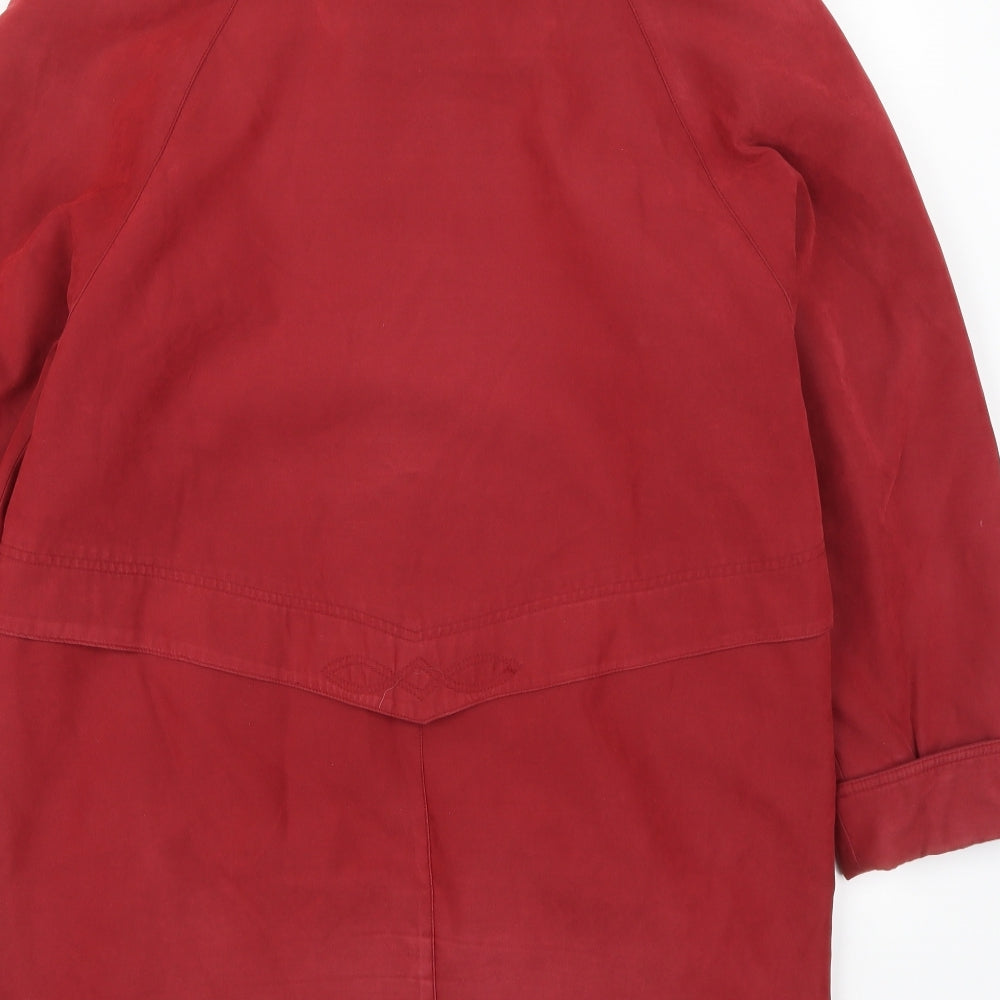 Klass Womens Red   Overcoat Coat Size 10