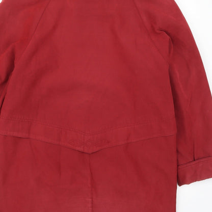 Klass Womens Red   Overcoat Coat Size 10