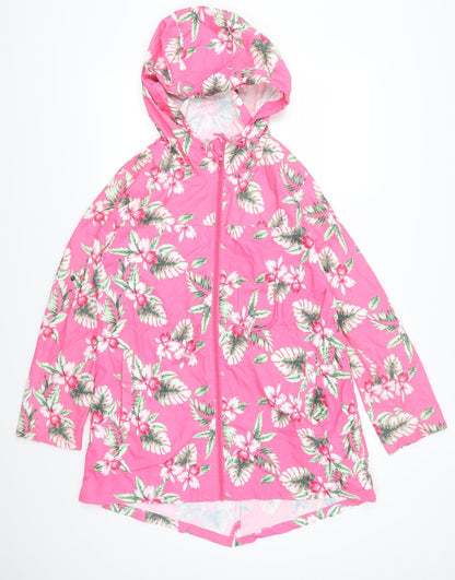 Womens UK Size S Atmosphere Pink Parka Coat