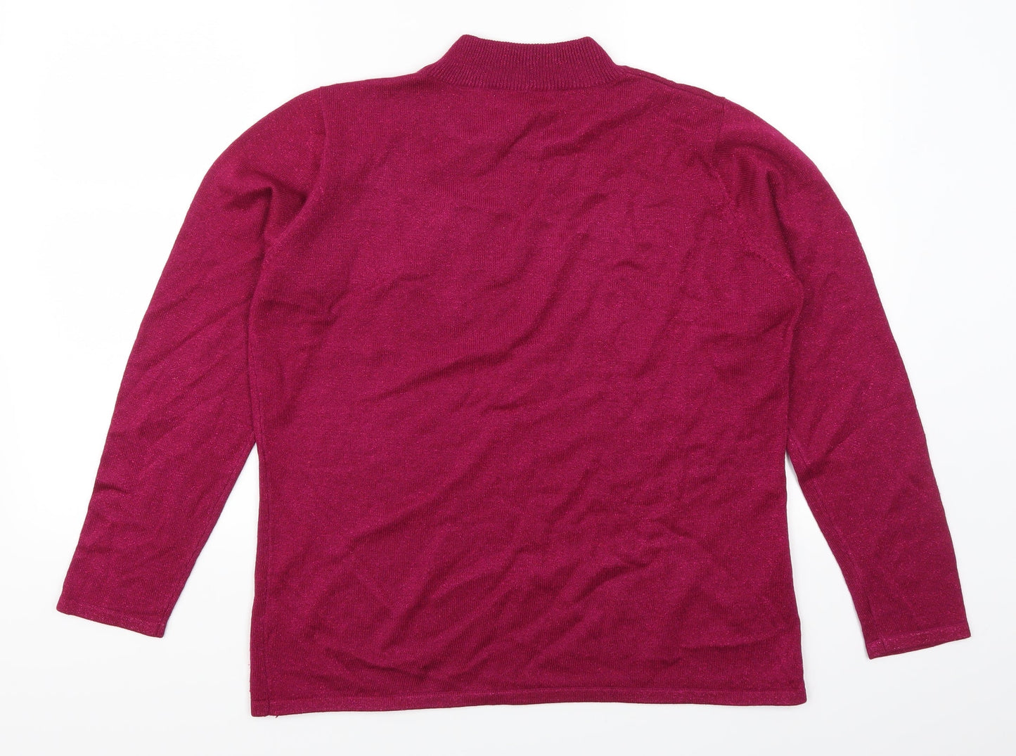 Bonmarché Womens Pink   Pullover Jumper Size M