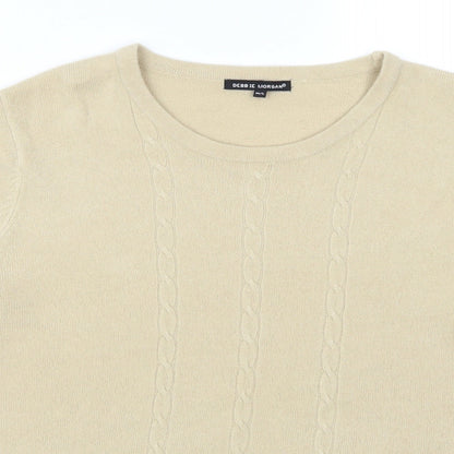 Debbie Morgan Womens Beige   Pullover Jumper Size M