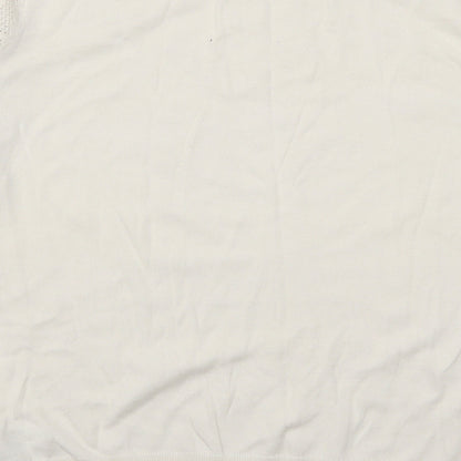 H&M Womens White   Pullover Jumper Size M