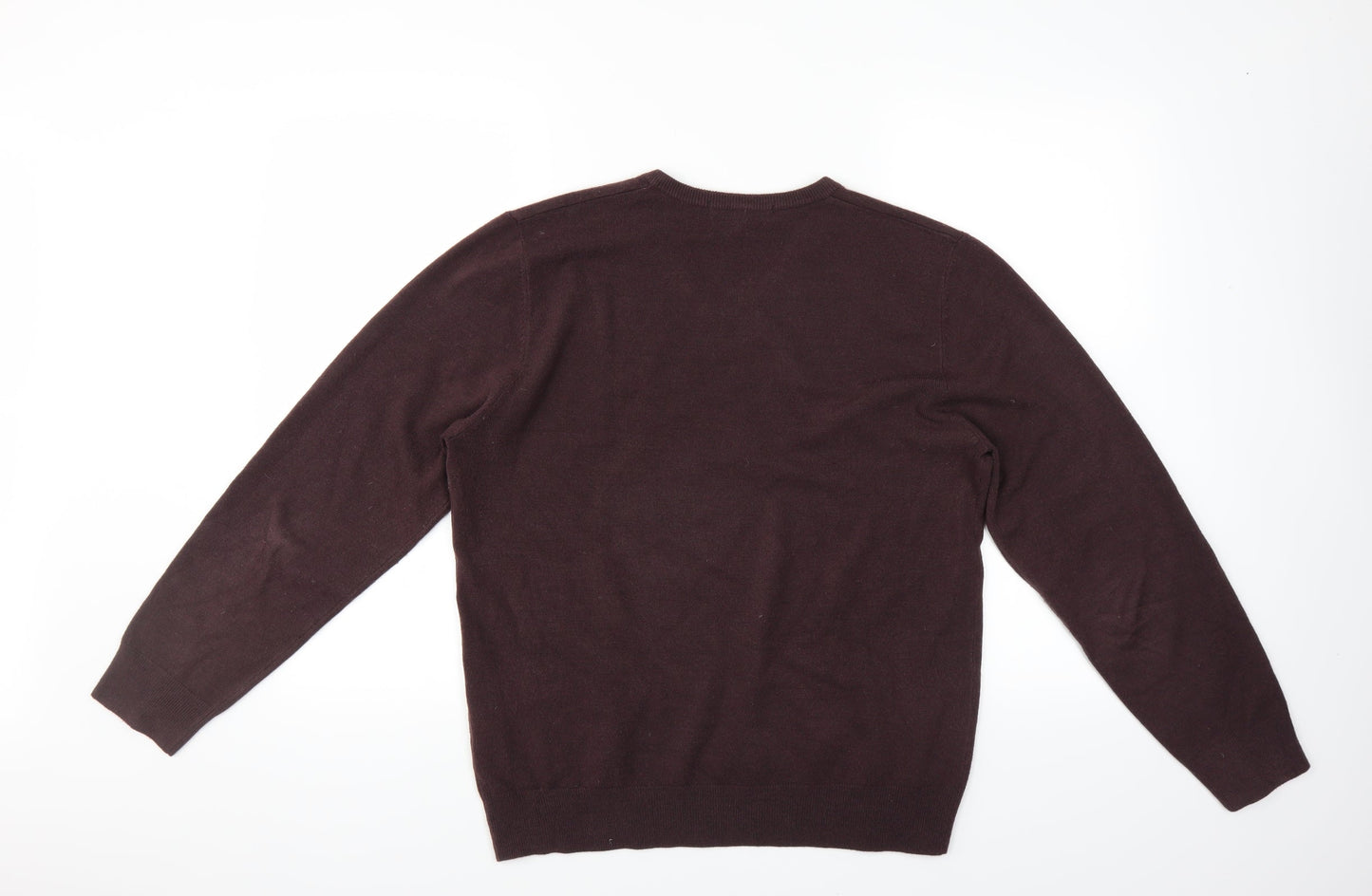 Marks and Spencer Mens Brown   Pullover Jumper Size L