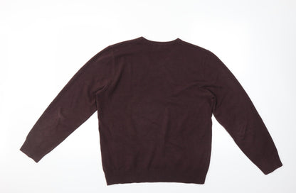 Marks and Spencer Mens Brown   Pullover Jumper Size L