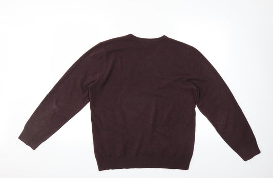 Marks and Spencer Mens Brown   Pullover Jumper Size L