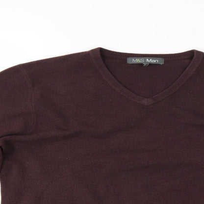 Marks and Spencer Mens Brown   Pullover Jumper Size L