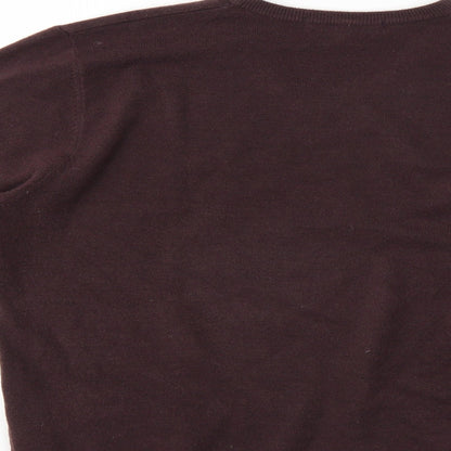 Marks and Spencer Mens Brown   Pullover Jumper Size L