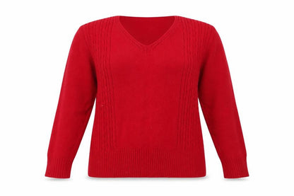 SK Collection Womens Red   Pullover Jumper Size S