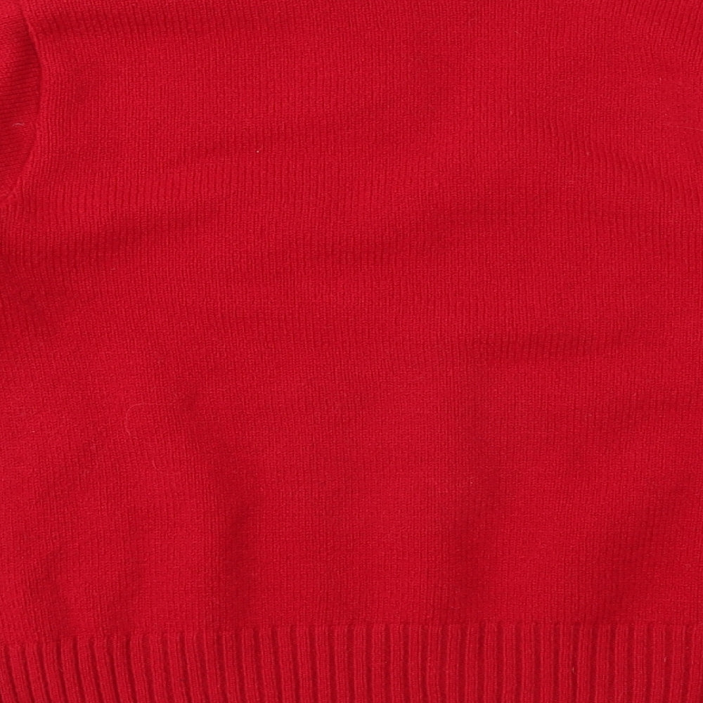 SK Collection Womens Red   Pullover Jumper Size S
