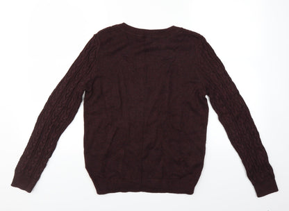 H&M Womens Purple   Pullover Jumper Size M