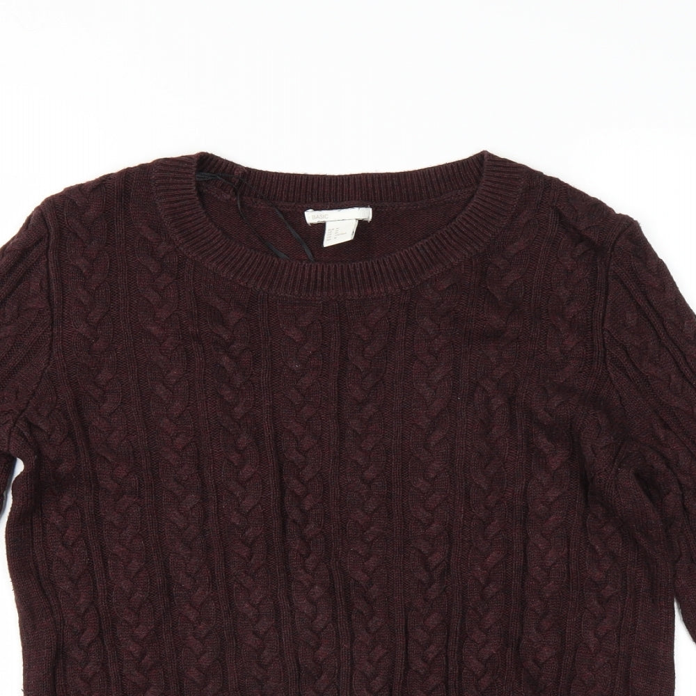 H&M Womens Purple   Pullover Jumper Size M