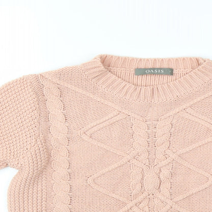 Oasis Womens Pink   Pullover Jumper Size S