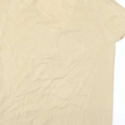 Marks & Spencer Womens Beige   Pullover Jumper Size 12