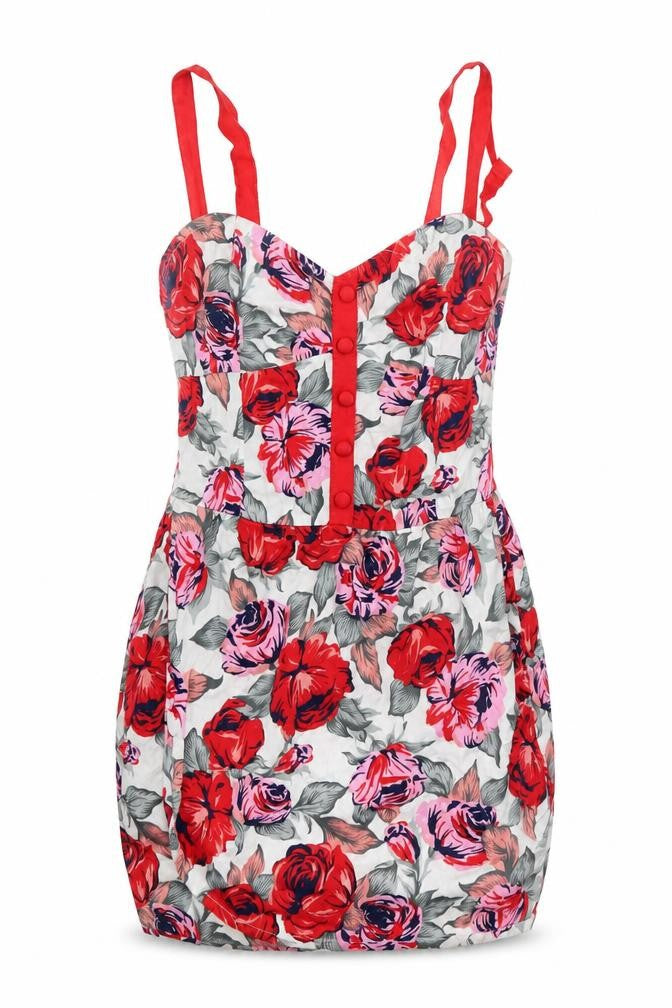 Motel Rocks Womens Multicoloured Floral  Camisole Blouse Size S