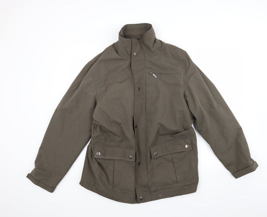 Aldon Mens Green   Overcoat Coat Size M