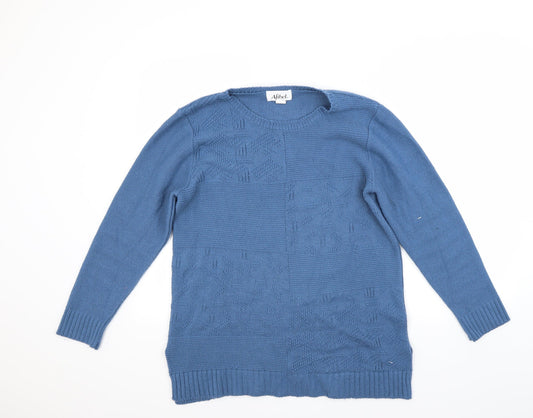 Afibel Womens Blue   Pullover Jumper Size 14