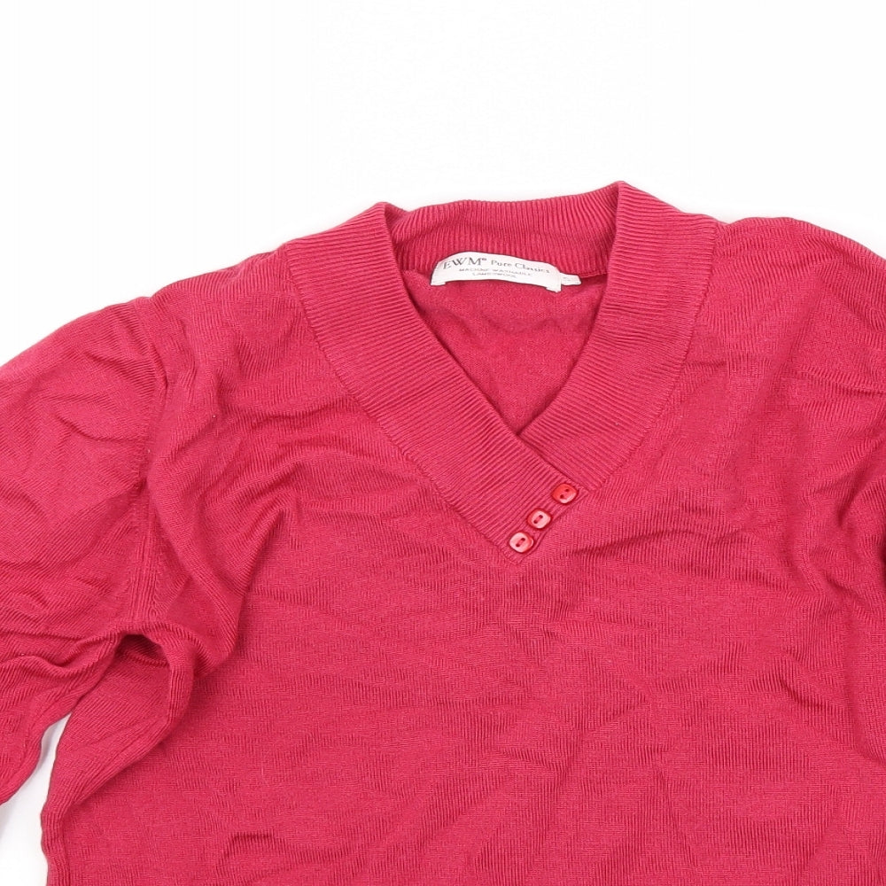 EWA Womens Red   Pullover Jumper Size S