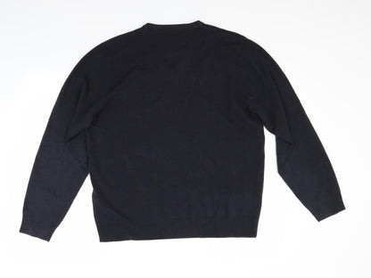 Marks and Spencer Mens Blue   Pullover Jumper Size L