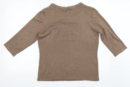 Papaya Womens Brown   Pullover Jumper Size 14