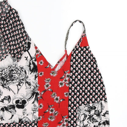 NEXT Womens Red Geometric  Camisole Blouse Size 10