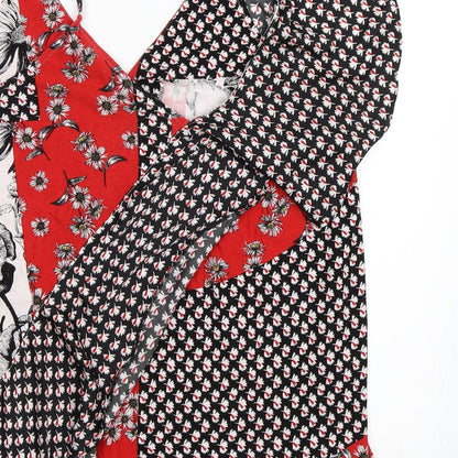 NEXT Womens Red Geometric  Camisole Blouse Size 10