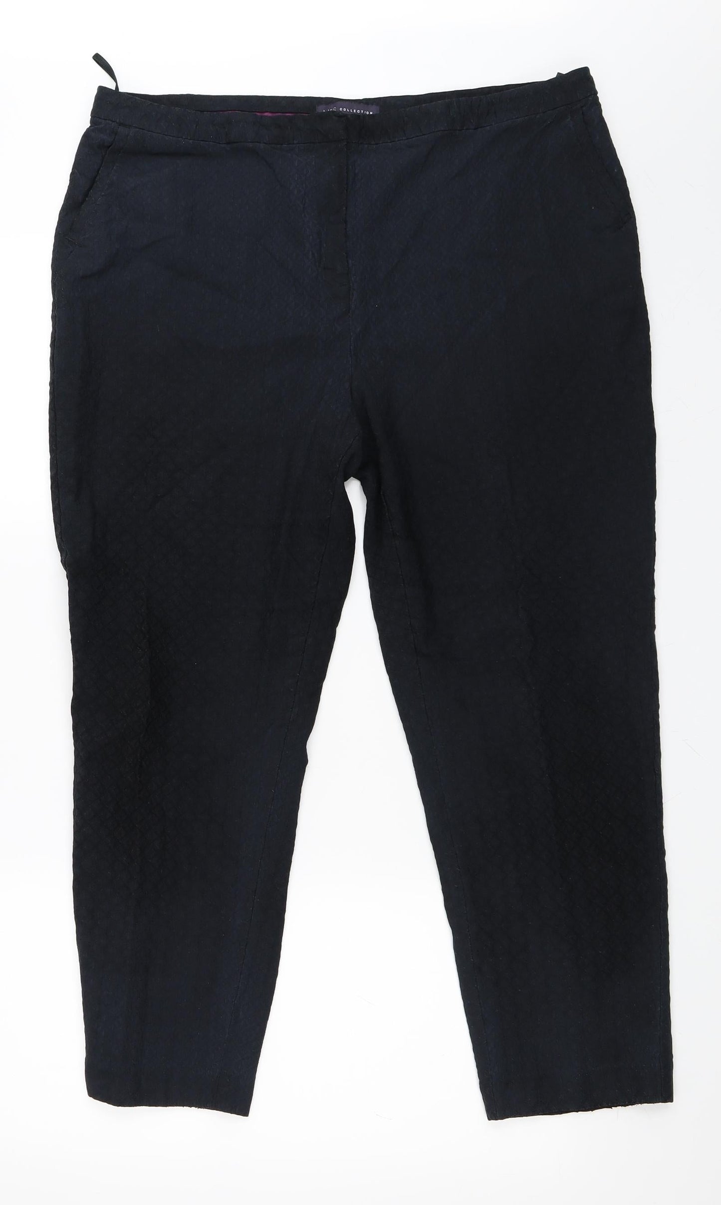 Womens UK Size 18 Marks and Spencer Regular Fit  Black Trousers