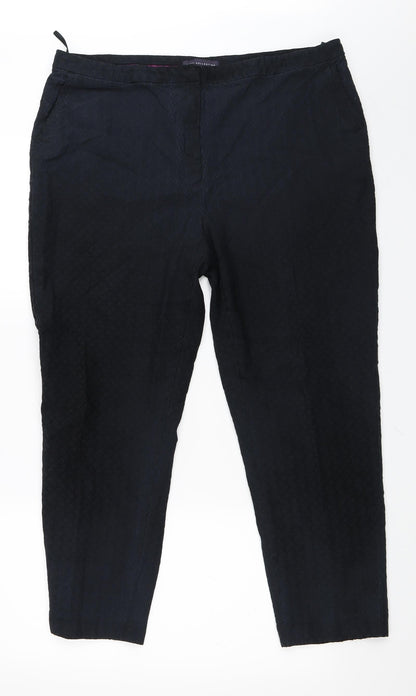 Womens UK Size 18 Marks and Spencer Regular Fit  Black Trousers