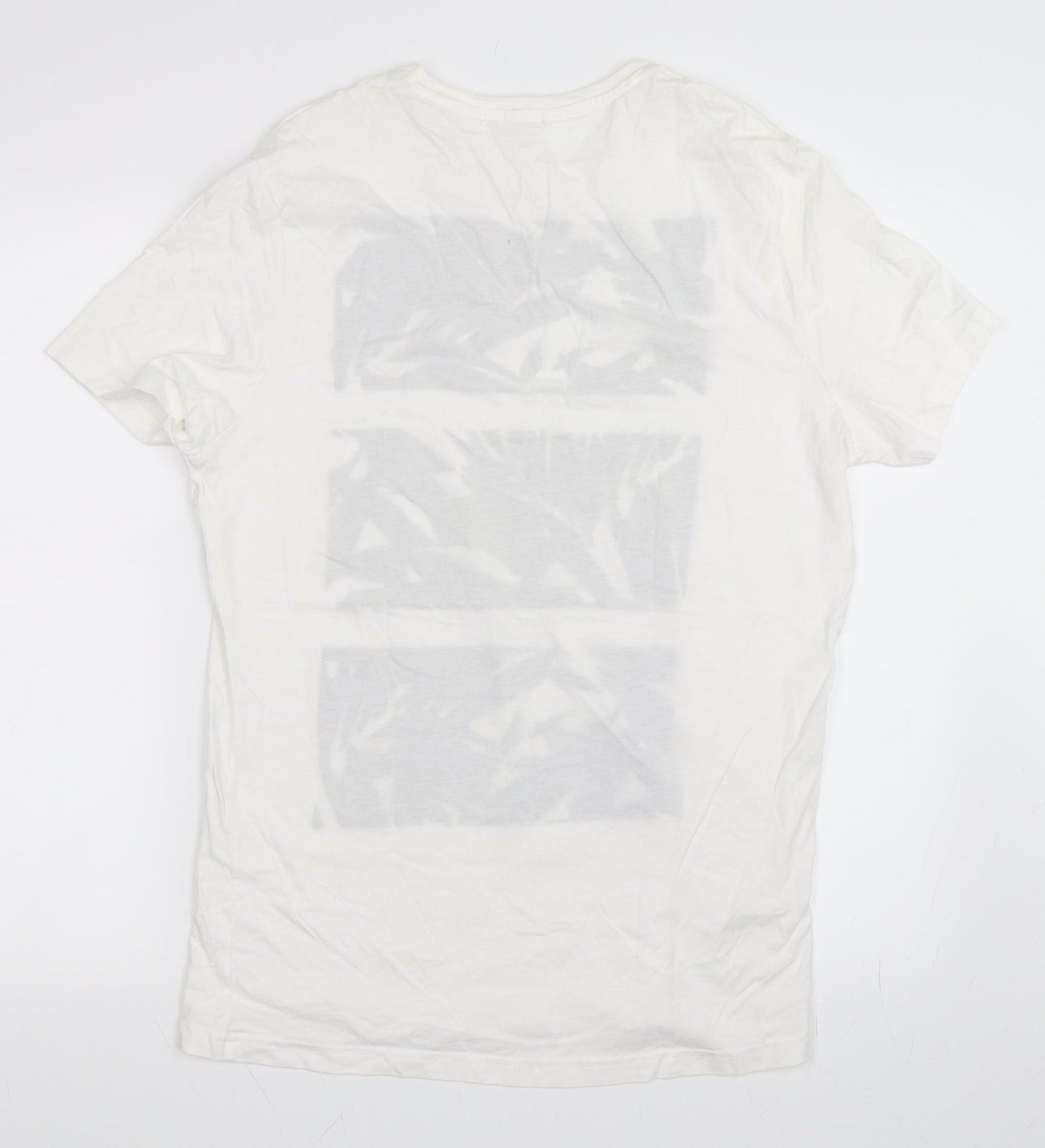 Studio W Womens Ivory   Basic T-Shirt Size L