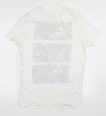 Studio W Womens Ivory   Basic T-Shirt Size L