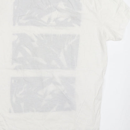 Studio W Womens Ivory   Basic T-Shirt Size L