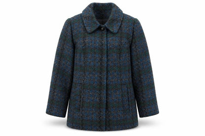 Womens UK Size 14 EWM Blue Overcoat